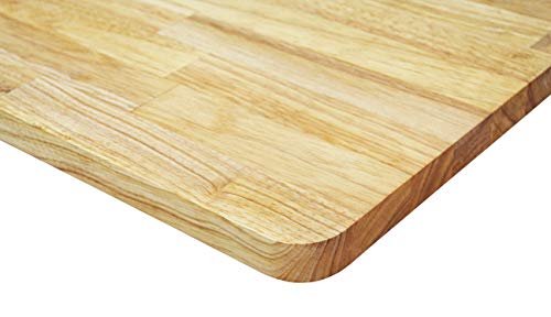 1" Thick Solid Wood Butcher Block Top - 24"D x 48"L - By BenchPro - size: 24"D x 48"L