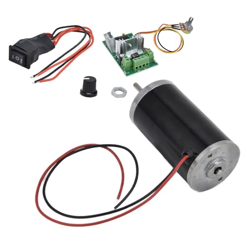 31ZY DC Brushed Motor, High Torque Low Noise High Speed PWM Control for DIY Robotics 12V 4000RPM with Speed Governor Metal Gear Pure Copper Coil 1 Pack - size: 12V4000RPM