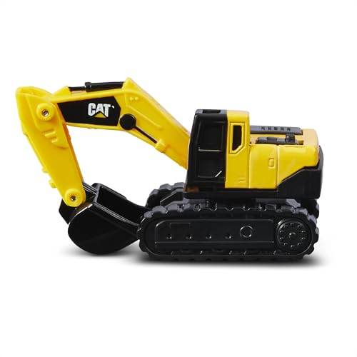 CAT Construction Toys CAT Construction Die Cast Metal 3 Pack Vehicles - Steam Roller/Excavator/Wheel Loader for Ages 3+ - style: Steam Roller, Excavator, Wheel Loader