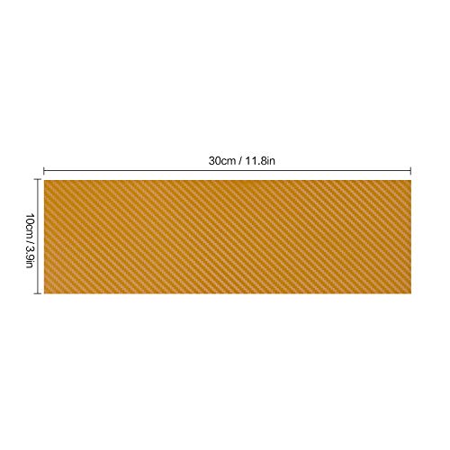 QianBao Compatible with Gold Carbon Fiber 11.8" x 4" Chevy Bowtie Emblem - color: Gold