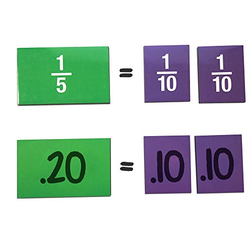 EAI Education Jumbo Magnetic Double-Sided Fraction Tiles - Set of 67