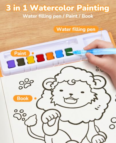 JoyCat Paint with Water Coloring Books for Toddlers (Common Knowledge) - style: Common Knowledge