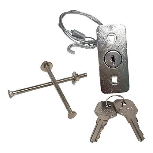 Universal Garage Door Emergency Release Lock Cable, Garage Door Opener Quick Release Lock Disconnect Key Lock