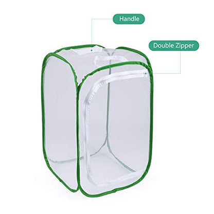 Butterfly Habitat Insect Cage, Full Mesh, 15.7 x 15.7 x 23.6 Inches - size: 15.7" x 15.7" x 23.6"