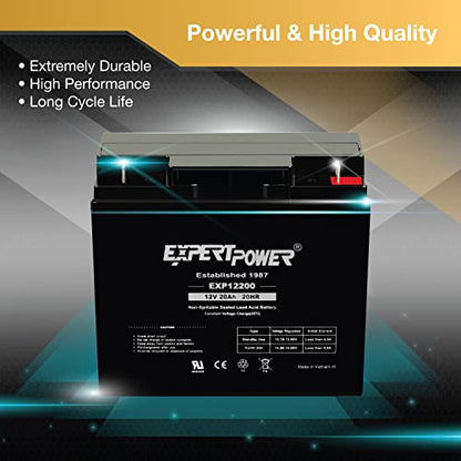 ExpertPower Solar Kit: 100W SunPower Flexible Panel, 12V 20AH AGM SLA Battery, 10A Controller, and Cables - Off-Grid DIY for Farm, Shed, Cabin, Lights - size: 240WH + 100W FLEXIBLE