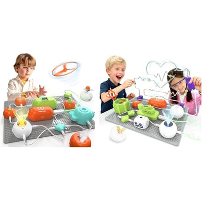 SMILESSKIDDO Science Kits for Kids，STEM Toys for Kid, Electronics Exploration Kit，STEM Educational Toy Gifts for Kid Boys Girls