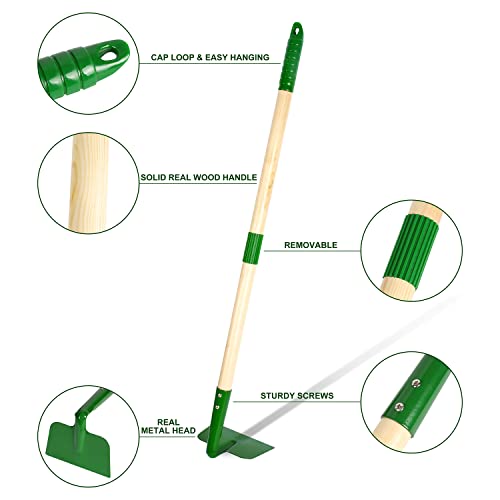 Duckura Kids Gardening Tools Set - 7pcs Garden Tool for Kids - color: green