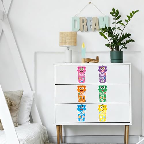 24 Sheets Recycling Bin Make a Face Sticker, Make Your Own Trash Bin Stickers Mix and Match Sticker for Home School Classroom Crafts Activities Reward Birthday Party Favors - style: Trash Sorting