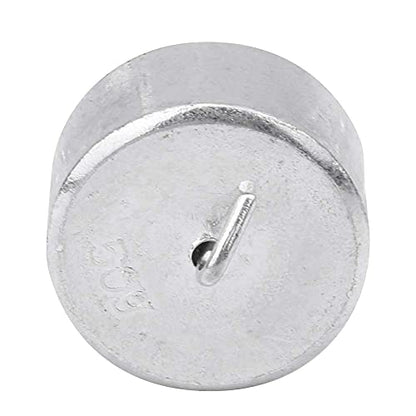 Double Hooked Weight Set, 10 PCS 50g Metal Hanging Hook Weights with Hooks and Ring Lever, Principle Physical Experimental Teaching Tool with a Plastic Box for General Science Physics Laboratory Work