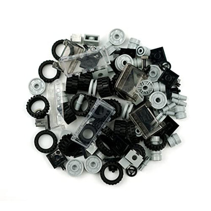Wheels and Axles Sets Tires Car Parts and Pieces Building Accessories Toy - color: 102pcs