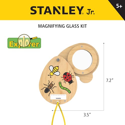 Red Toolbox Stanley Jr. Wood Magnifying Glass Kit