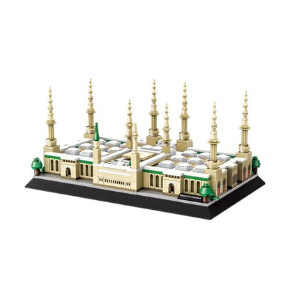 Oichy Prophet's Mosque Building Blocks Set Landmark Architecture Model Kit - color: Prophet's Mosque Set