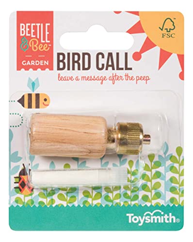 Toysmith Beetle & Bee Wooden Bird Call Toy for Kids Outdoor Nature Play - style: Bird Call