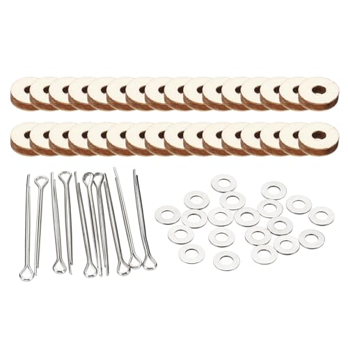 PATIKIL 8mm Doll Joints, 16 Set Removable Cotter Pin Joints Connector and Fiberboard Tray for Bear Limbs Making Head DIY Crafts Accessories - size: 8mm