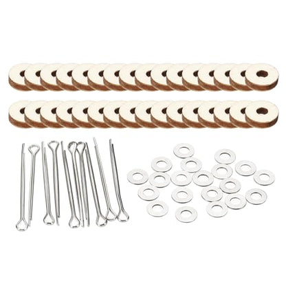 PATIKIL 8mm Doll Joints, 16 Set Removable Cotter Pin Joints Connector and Fiberboard Tray for Bear Limbs Making Head DIY Crafts Accessories - size: 8mm