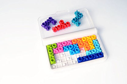 SmartGames IQ XOXO - Pocket Travel Puzzle Brain Teaser Game, Ages 6+ - style: IQ XOXO