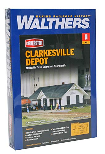 Walthers Cornerstone Clarkesville Depot 933-3240 N Scale Model Railroad - Structure Kit - style: Clarkesville Depot
