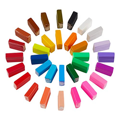 CiaraQ Polymer Clay Kit, Mini Modeling Clay Set - color: 32 Colors