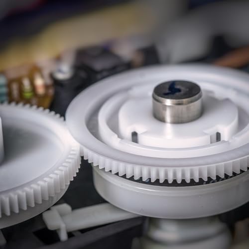 MECCANIXITY 50 Pcs Plastic Gears 8 Teeth Plastic Motor Gear Model 82A Reduction Gear for RC Car Model DIY Robot (White, Module 0.5) - style: 8 Teeth