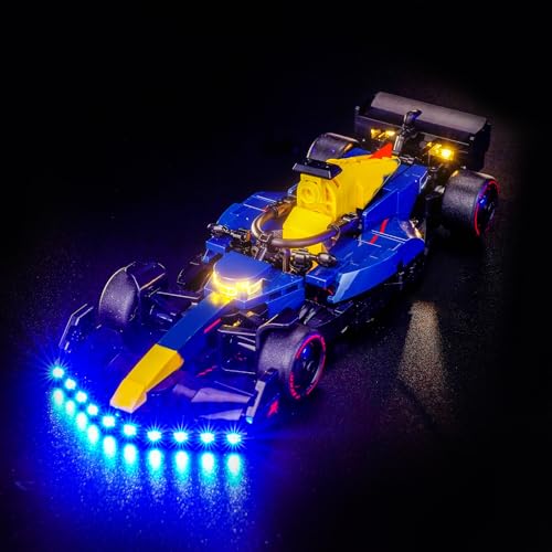 Upgraded Led Light Kit Compatible with LEGO Oracle Red Bull Racing RB20 F1 Race Car Building Set, Lights Decoration Compatible with LEGO 77243 (Model Not Included) - style: Classic Version 77243