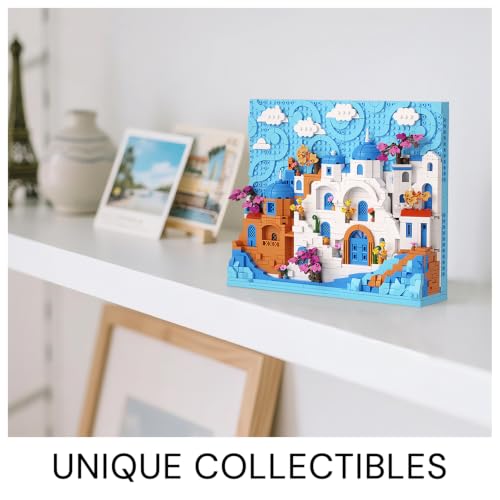 Micro Building Blocks Santorini World Architecture Collectible Model Kit