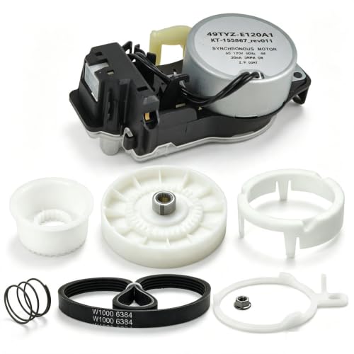 W10913953 W11481722 50SM21-1-221B Washer Shift Actuator W10721967 Washer Pulley Clutch Kit & W10006384 Washer Drive Belt Compatible with Whirlpool Kenmore Maytag WTW5000DW1 MVWX655DW1 Washers