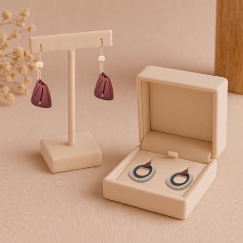 Polymer Clay Cutters - 12 Shapes Leather Twisting Jewelry Earrings Cutter, Polymer Clay Cutters for Jewelry, Earring Making Kit with Storage Box - style: Leather Distortion theme (12 pcs)