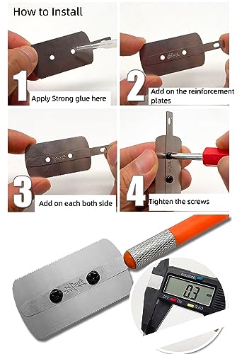 2 handles and 4 blades Irregular Shape Handsaws Mini Hand Saws For Scale Military Model Modification Hobby Modeling Tool