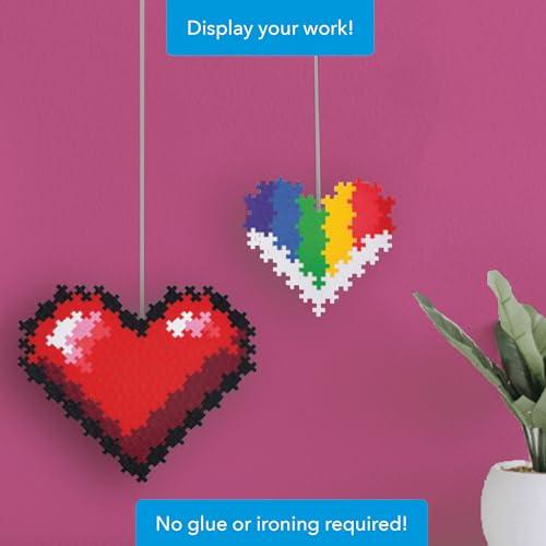 PLUS PLUS Puzzle By Number, Hearts - 250 Piece Building Set - style: Hearts