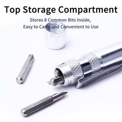 8 in 1 Multitool Screwdriver Set Portable Mini Screwdriver Pen Repair Tools for Computer Eyeglasses Daily Home Improvement Use Gifts for Husband Fathers Grandpa Red