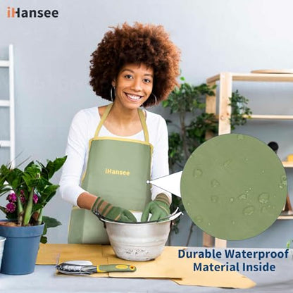 Green Garden Tools Set 12-Piece, Gardening Gifts for Women Men - color: green