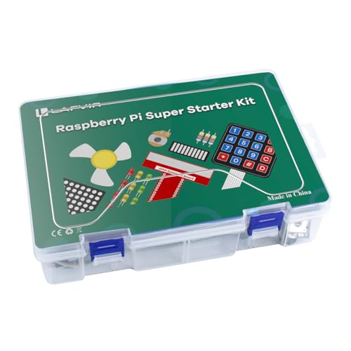 LAFVIN Super Starter Kit for Raspberry Pi 5/4/4B/3B/3B+,Python C Java Scratch,with Tutorial Beginner Kit