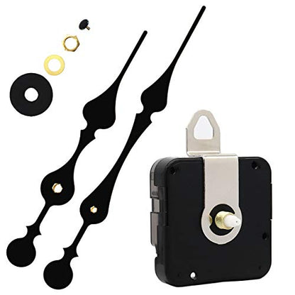 Youngtown 12888 Quartz Clock Mechanism Replacement 17/32" Shaft Clock Parts - size: 17/32 inch total shaft length