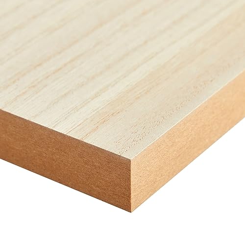 Bright Creations Unfinished MDF Wood Blocks for Crafts - 10 x 6 x 1 in, 4-Pack - Blank Wooden Blocks for Painting & Staining - size: Rect. 10x6x1in