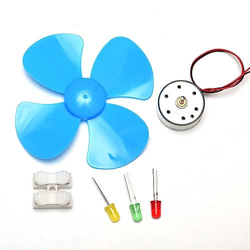EUDAX DIY DC Power Micro Motor Wind Turbine Electricity Generator Blades Model - size: Small