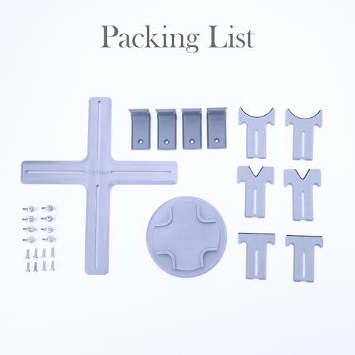 Stand for Model Airplanes for Display Making and Painting,Model Building Berth jig,Tray for Part of 1/72, 1/48(Grey+Swivel Base) - color: Grey+swivel Base