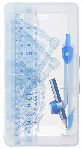 Raymay Fujii APJ907 Ruler Set, Recommended by Teachers, Large, Transparent
