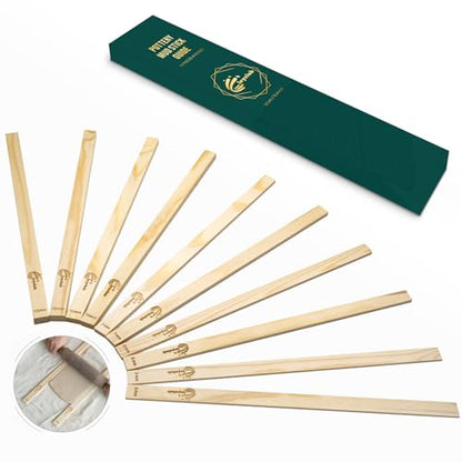 Leyclub Pottery Rolling pin Guides, 5-Size for Precise Clay Thickness - color: RollingPin Guide