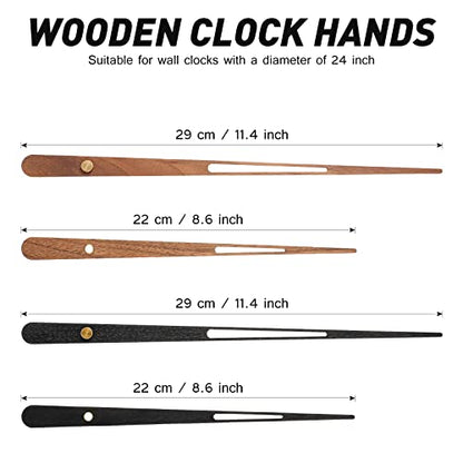 Jadive 2 Pcs Clock Movement Long Shaft, Fit for 24'' Clock, 21 mm Shaft - size: Fit for 24'' Clock 21mm Shaft
