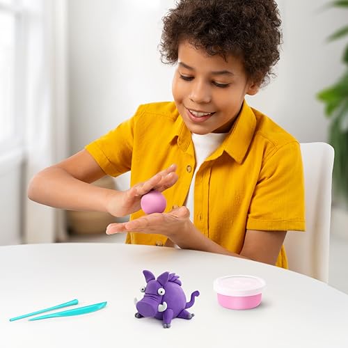 HEY CLAY Modeling Air-Dry Clay Kit for Kids Creative Gift Age 3+ (3 cans) - color: Deer