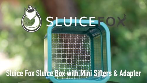 Sluice Fox mini Classifier Screen Gold panning Kits, Stainless Steel Screen mesh sifting Sieve Prospecting and gem Sorting; Shark Tooth sift Sifter - color: #04 Mesh Screen (16 holes per sq.in.) Green