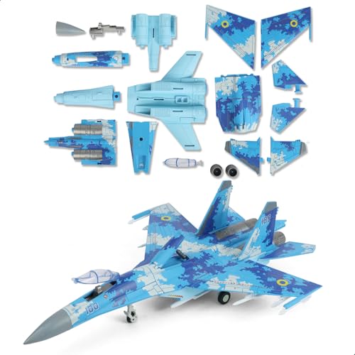 1:72 Scale SU-27 Flanker Fighter Jet Quick Assembly Model Kit - color: 07.su-27