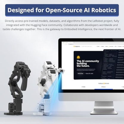 HIWONDER AI Robotic Arm Kit for LeRobot SO-ARM101 VLA Imitation Learning