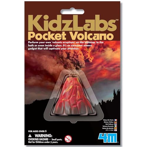 4M KidzLabs Pocket Volcano - Mini Eruptions Baking Soda Science Kit
