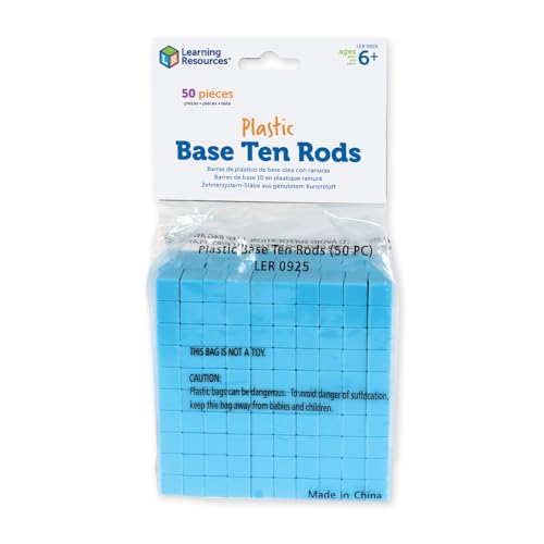 Learning Resources Plastic Base Ten Rods - style: Base Ten Rods