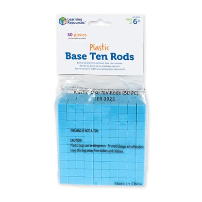 Learning Resources Plastic Base Ten Rods - style: Base Ten Rods