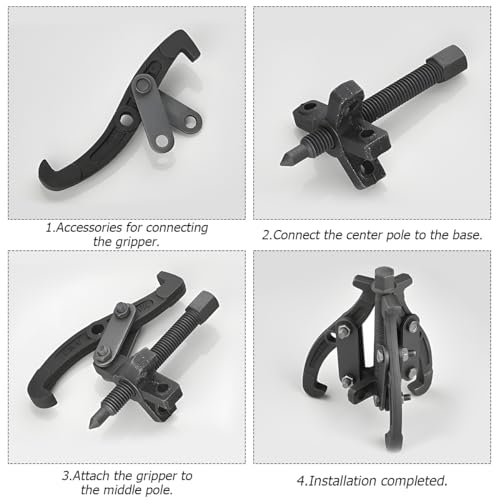 BELOMI 6 Inch 3-Jaw Bearing Puller with Reversible Jaws - size: 6 inch