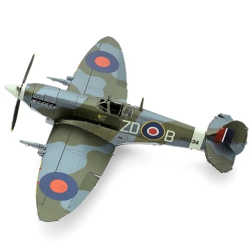 Metal Earth Supermarine Spitfire Color 3D Metal Model Kit Fascinations - style: Retro" or "Classic