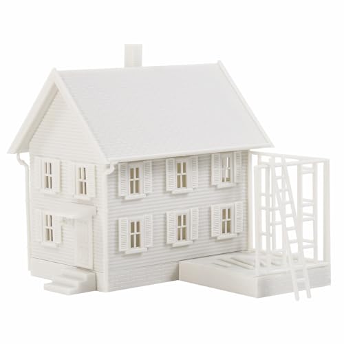 N Scale Model Decorated House Kit Unassembled Building for Model Railroad JZN5881JJ