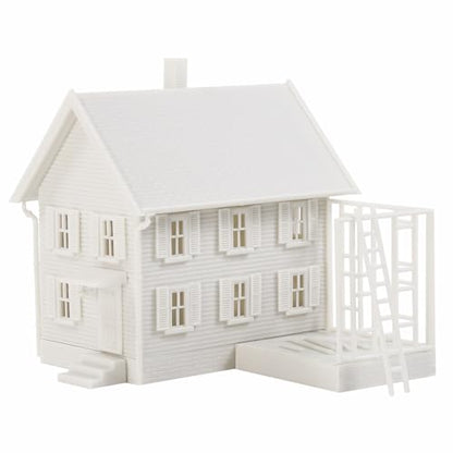 N Scale Model Decorated House Kit Unassembled Building for Model Railroad JZN5881JJ